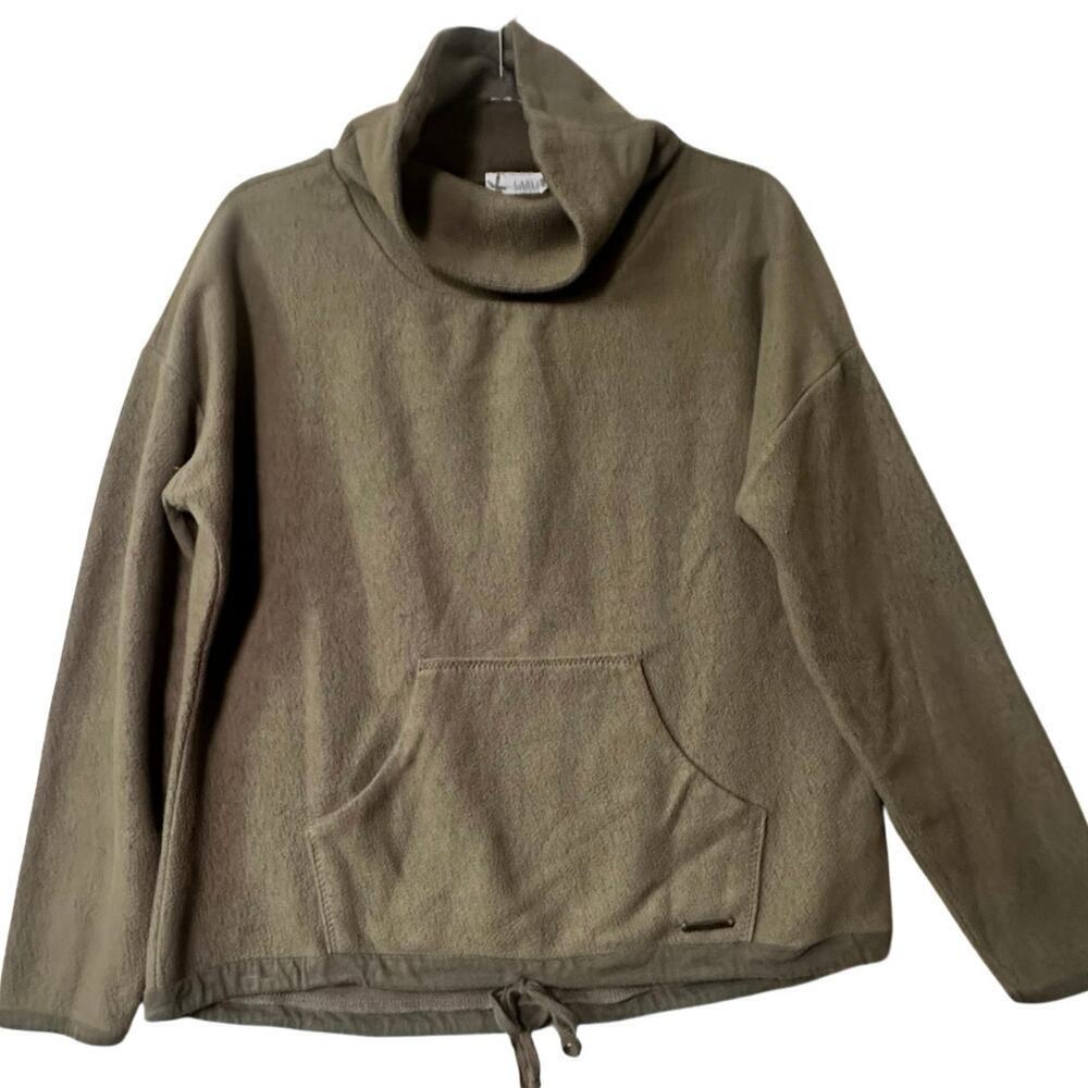 Carve Designs Rowayton Fleece Pullover Womens Sz. S Olive Green